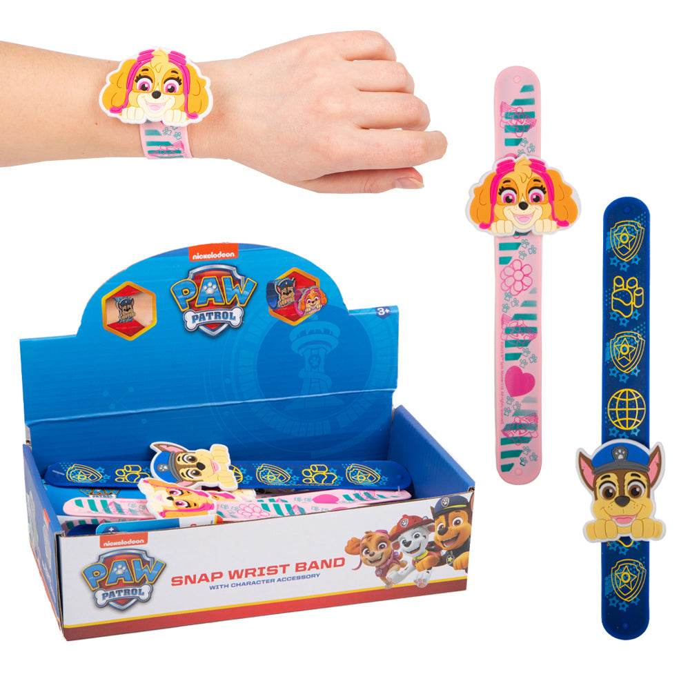 Paw Patrol Silicone Snap Wrist Band With Character Accessory