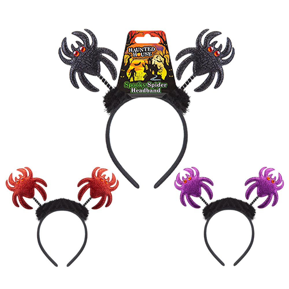 Spooky Spider Head Bopper Halloween Headband