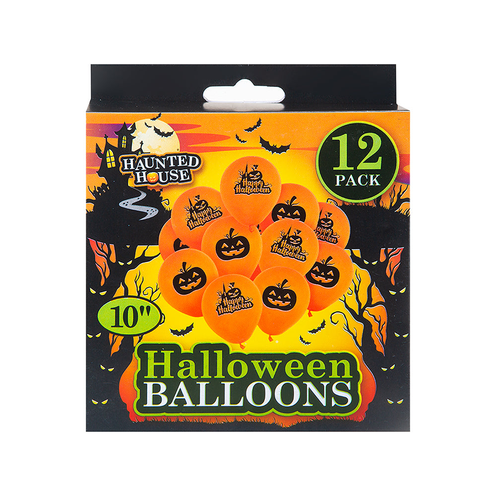 Halloween 10" Printed Balloons 12pk