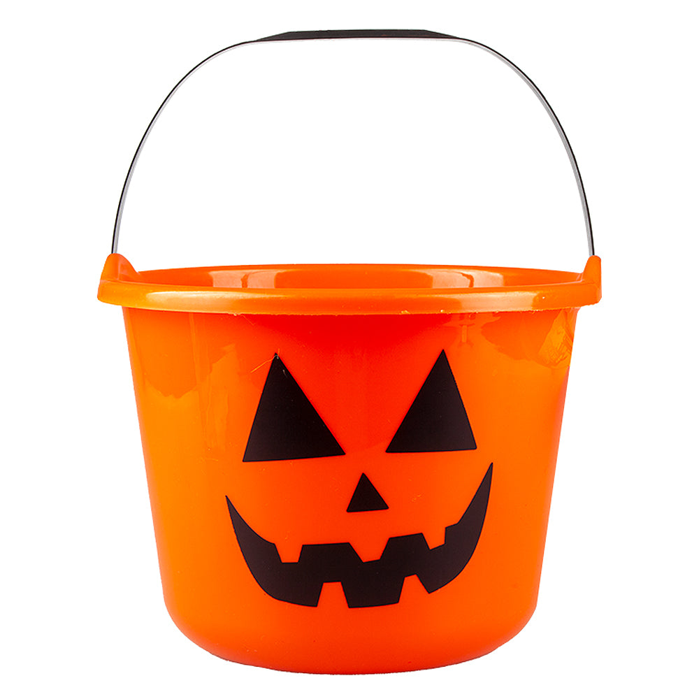 Halloween Jumbo Orange Pumpkin Trick Or Treat Bucket