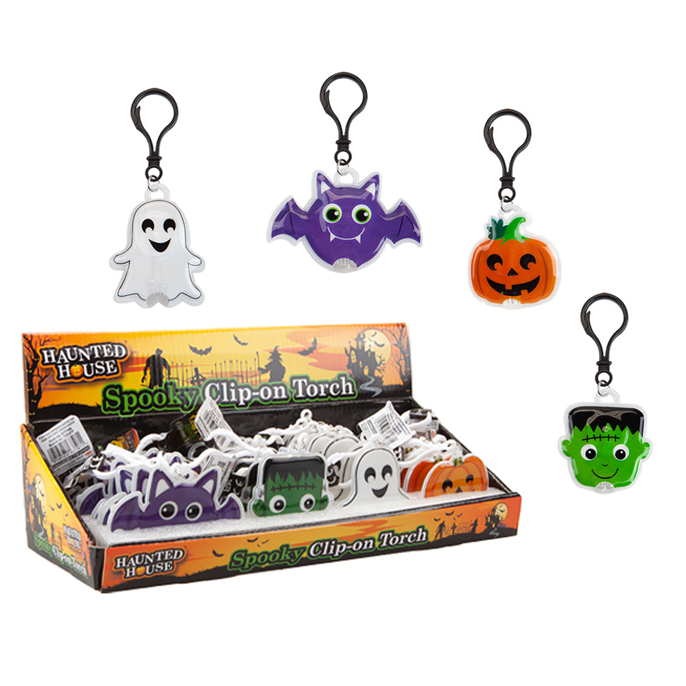 Spooky Halloween Character Clip-On Torch Light