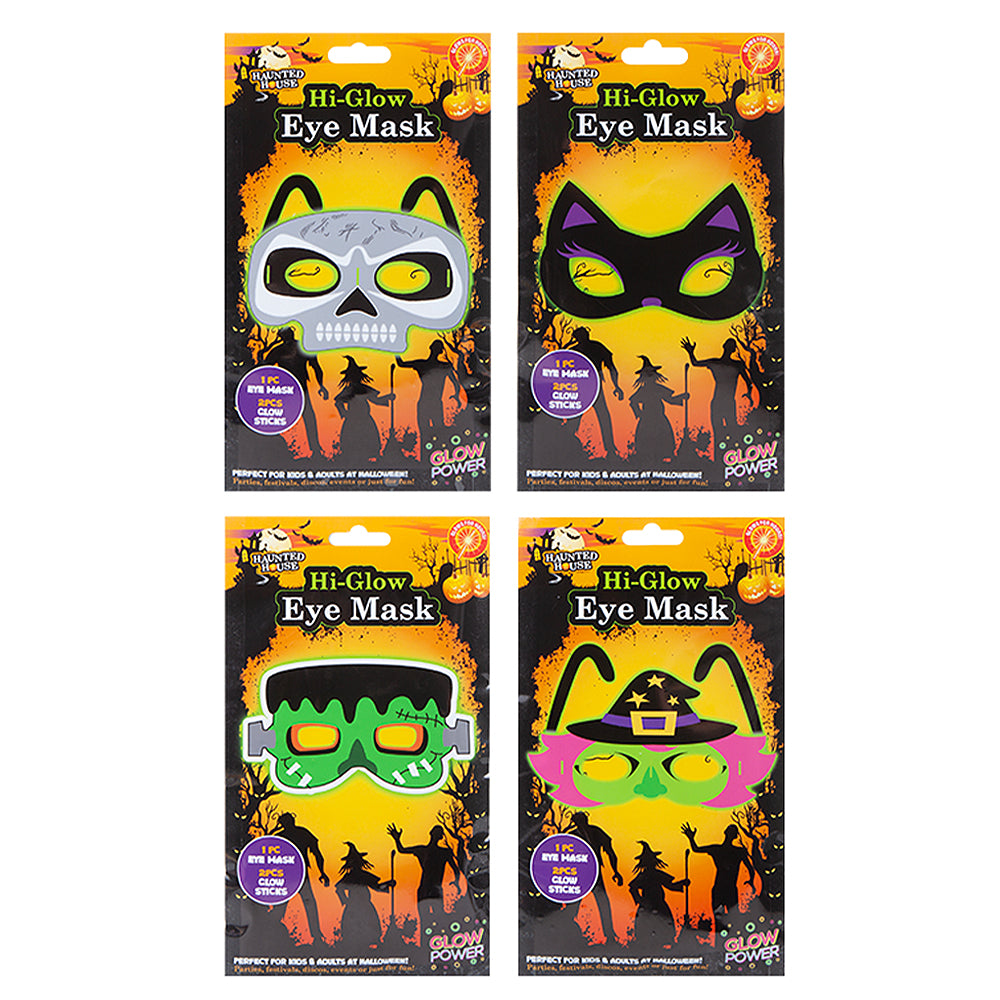 Halloween Hi-Glow Spooky Chracter Eye Mask