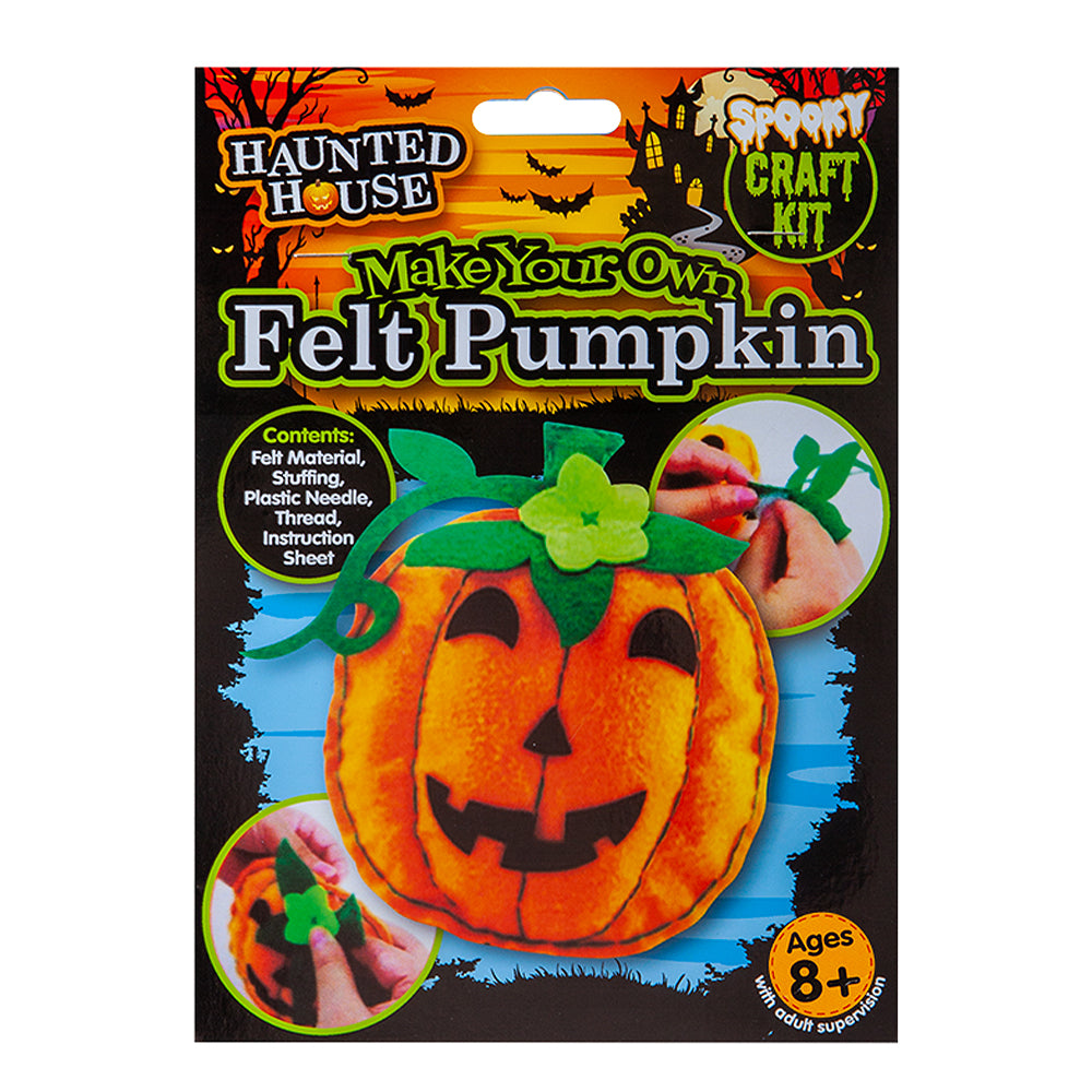 Make Your Own Felt Pumpkin Spooky Halloween Craft Kit