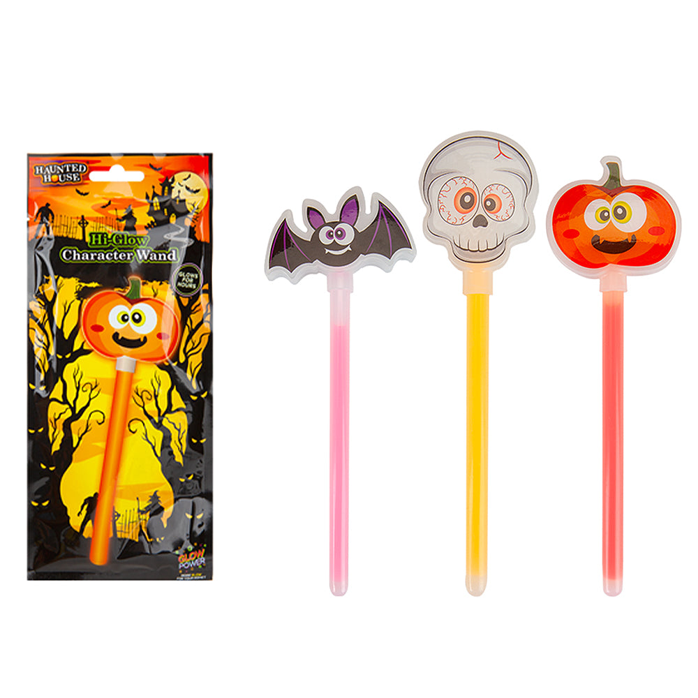 Halloween Party Hi-Glow 8" Light Up Character Wand