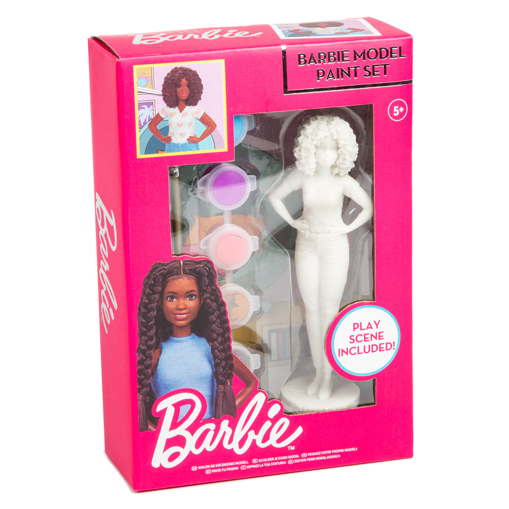 Barbie Paint Your Own Model Figure & Play Scene