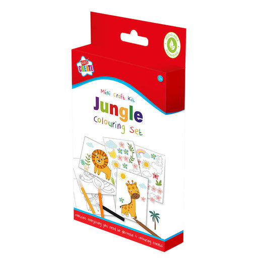Kids Create Jungle Colouring Set Mini Craft Kit