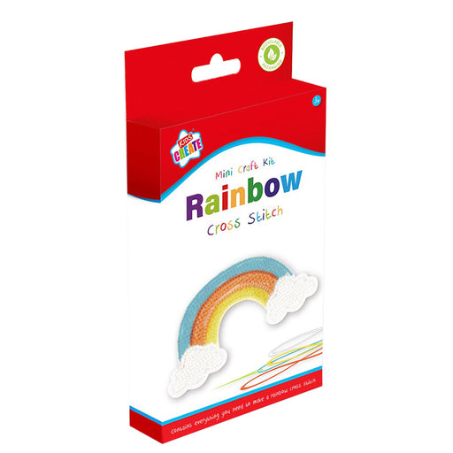 Kids Create Rainbow Cross Stitch Mini Craft Kit