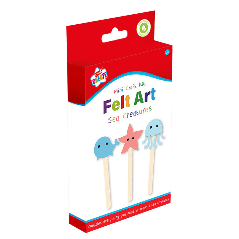 Kids Create Sea Creatures Felt Art Mini Craft Kit