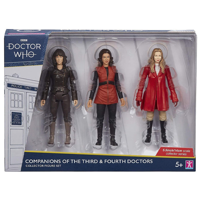 BBC Doctor Who Companions Of The Third & Fourth Doctors Collector 3pk Figure Set