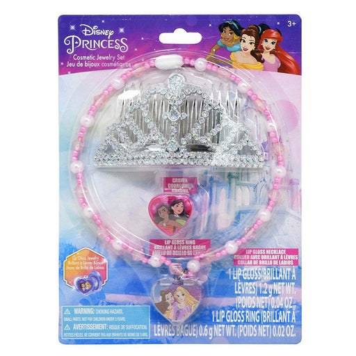 Disney Princess Cosmetic Jewellery Set With Tiara & Accessories