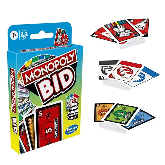 Monopoly Bid Buy & Trade Hasbro Gaming Card Game