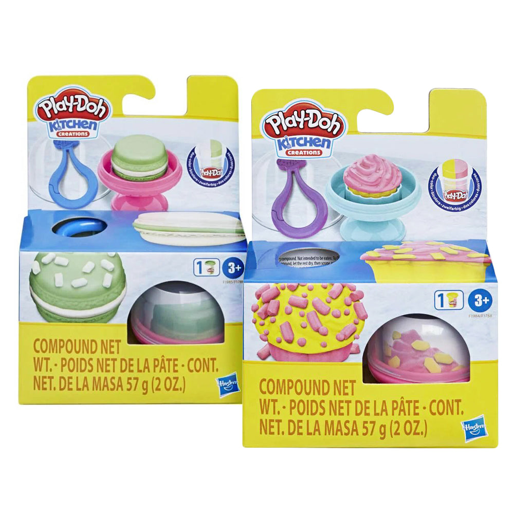 Play-Doh Kitchen Cupcakes / Macarons Modelling Dough Mini Pack