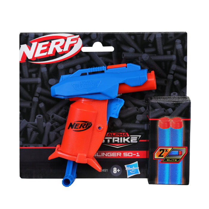 Nerf Alpha Strike Slinger SD-1 Mini Blaster With Darts