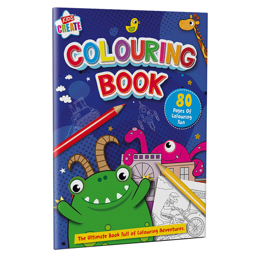 Kids Create 80 Page Colouring Book - Monster