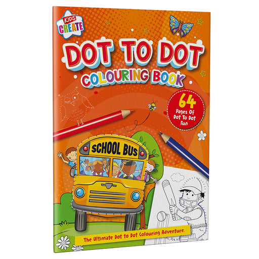 Kids Create 64 Page Dot-To-Dot Colouring Book