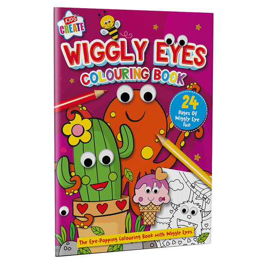 Kids Create 24 Page Wiggly Eyes Colouring Book