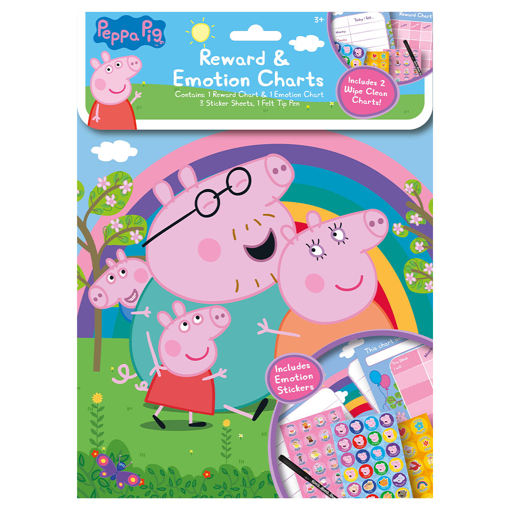 Peppa Pig Reward & Emotion Chart With Stickers