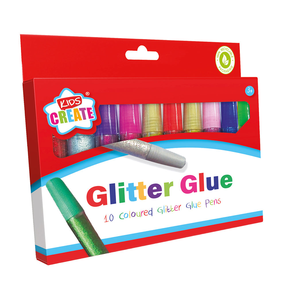 Glitter Glue Pens 10pk
