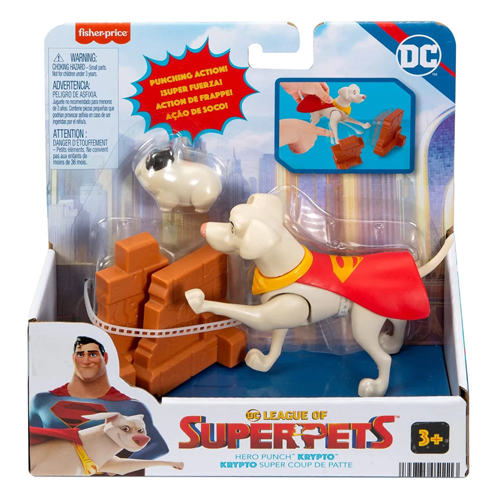 DC League Of Super Pets Hero Punch Krypto Action Figure