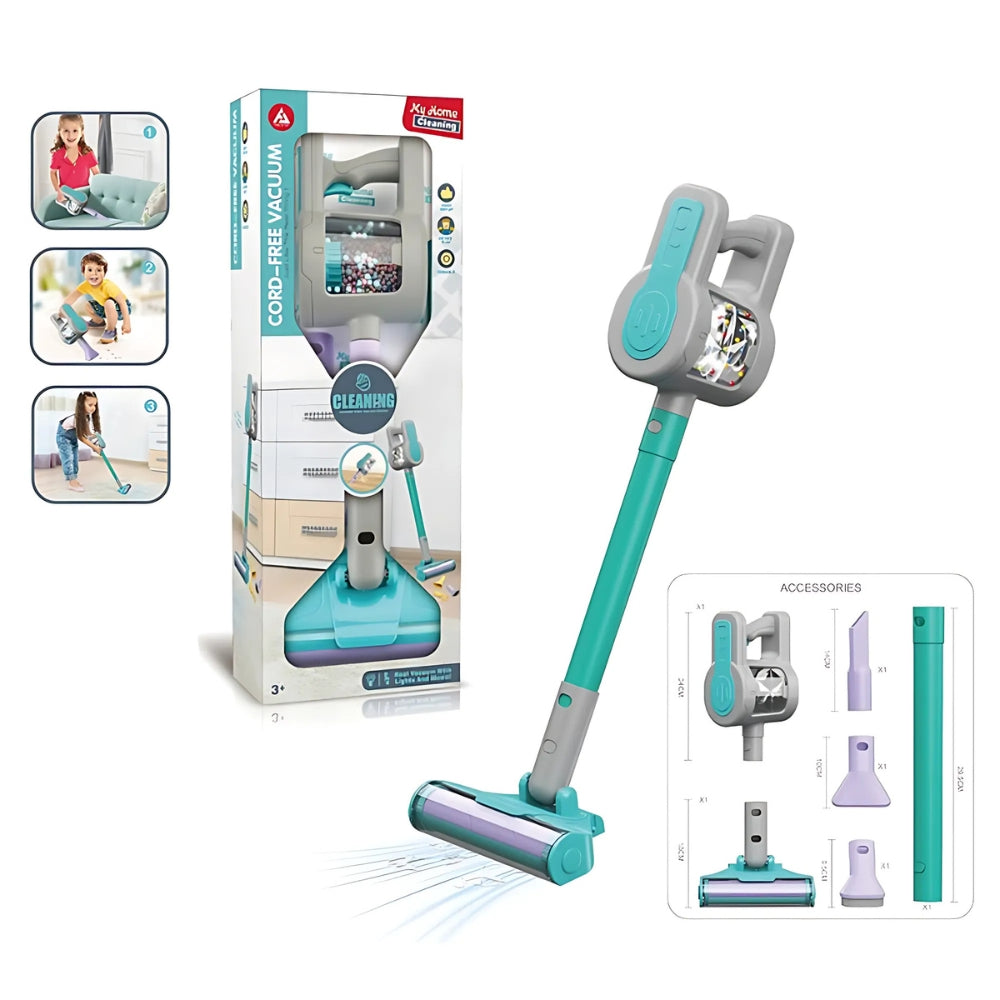 Kids Cord-Free Vacuum Cleaning Pretend Play Set Toy