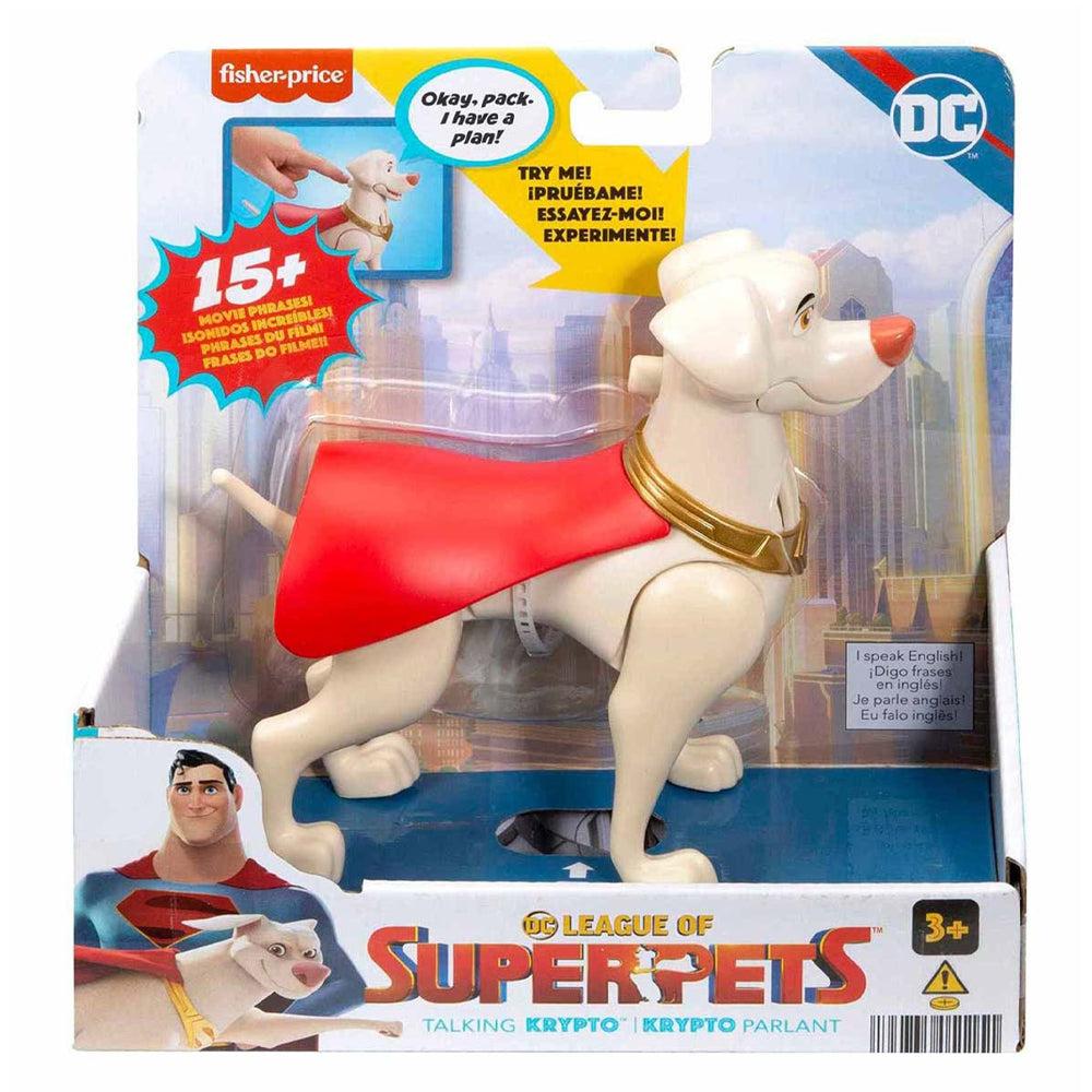 DC League Of Super Pets Talking Krypto Action Figure