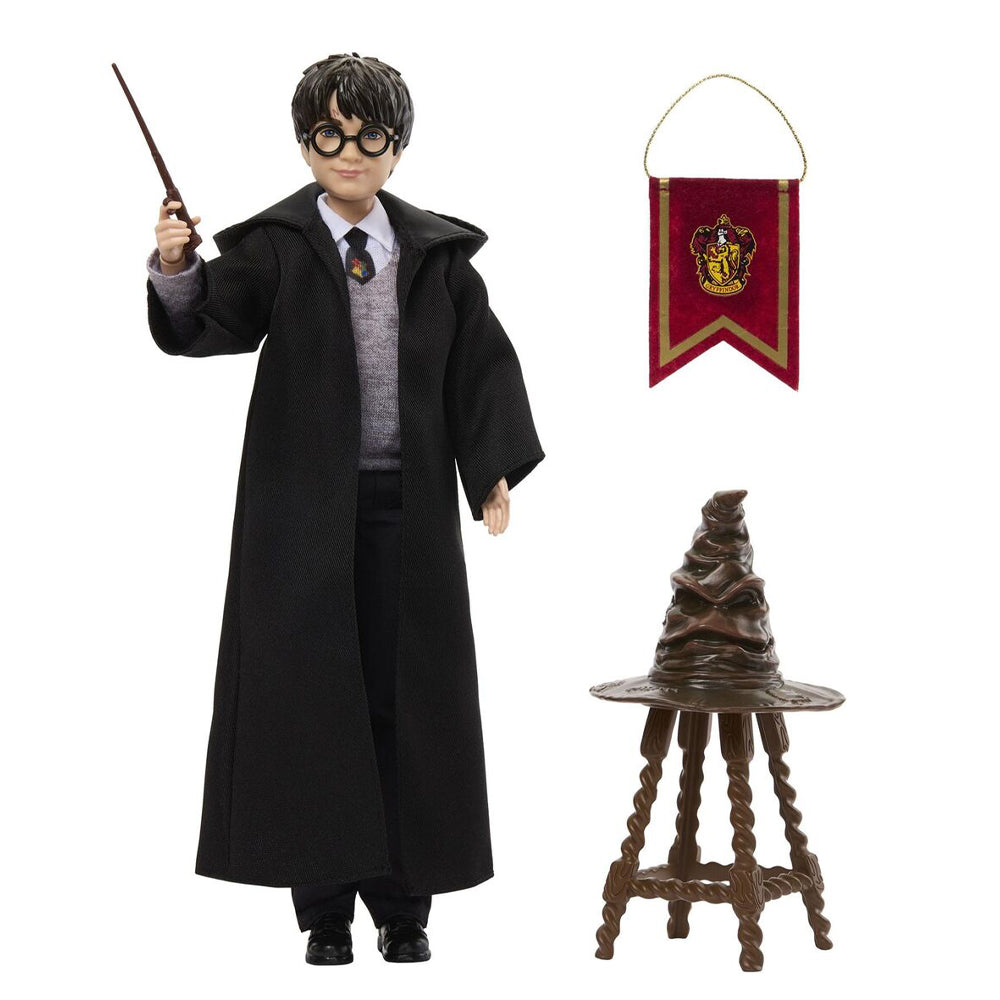 Harry Potter Wizarding World Harry Potter With Sorting Hat 12" Doll Figure Set