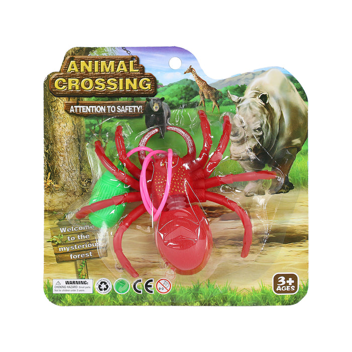 Jumping Spider Figure With Pump Toy