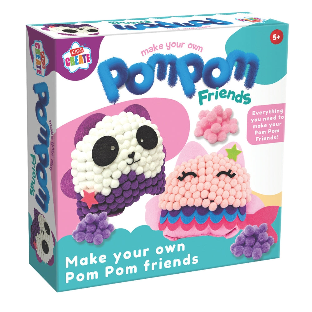 Make Your Own Pom Pom Friends Kids Create Craft Kit