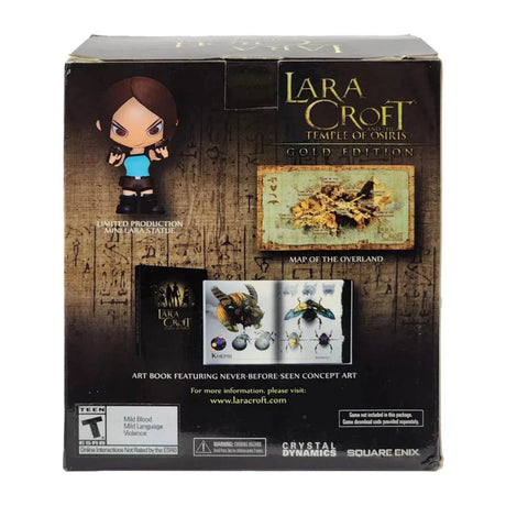 Lara Croft Temple Of Osiris Gold Xl Mini Figure, Book & Map Collectible Box