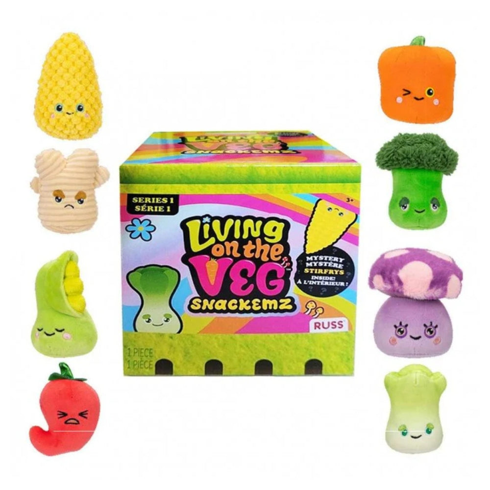 Living On The Veg Snackemz Mini Plush Mystery Blind Box - Series 1