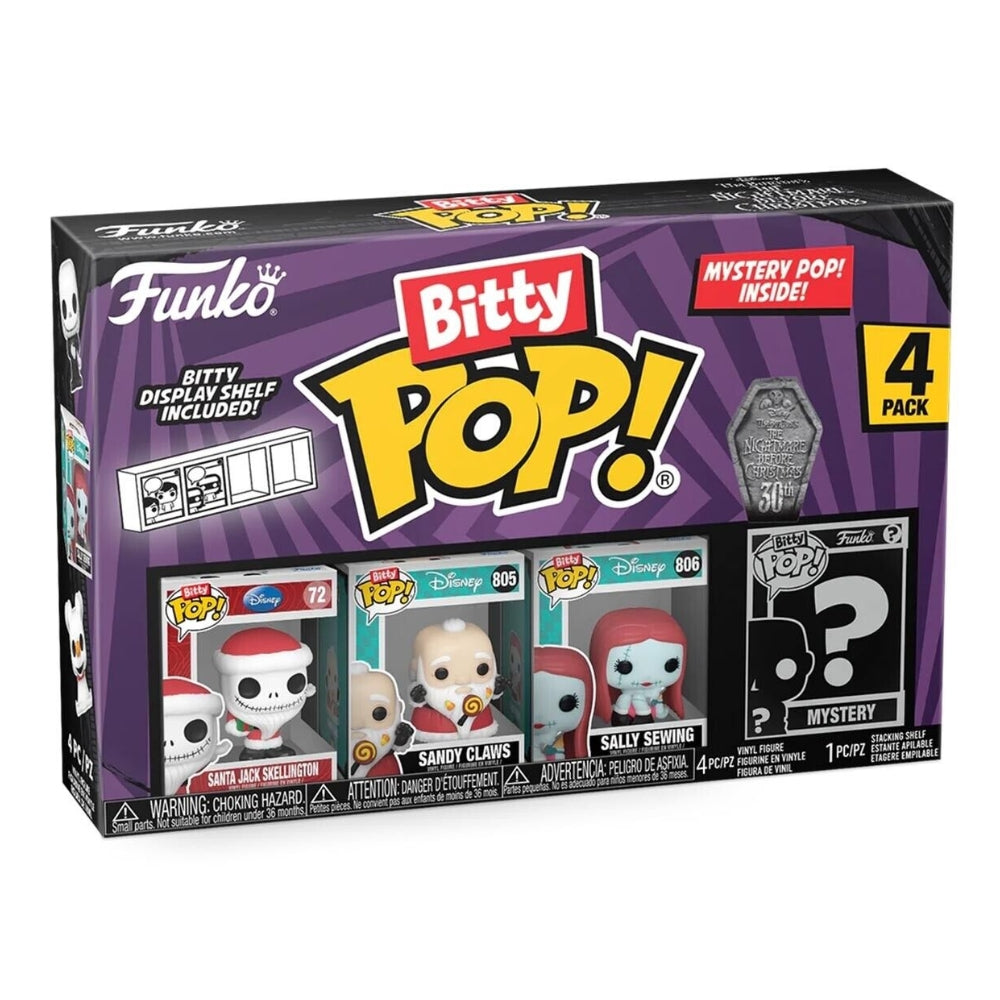 Funko Bitty Pop Disney The Nightmare Before Christmas Collectible Figure 4 Pack Set