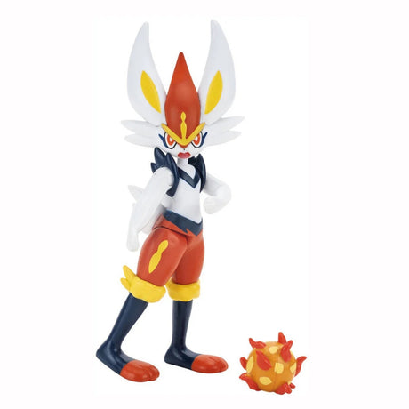 Pokemon Cinderace Battle Feature 4.5" Action Figure