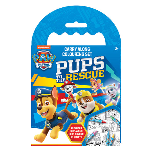 Paw Patrol Carry Along Colouring Set With Crayons