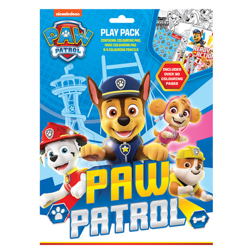 Paw Patrol Play Pack With Colouring Pads & Pencils