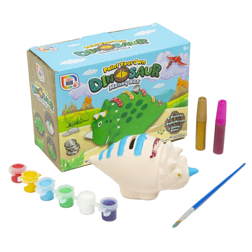 Grafix Paint Your Own Dinosaur Money Box