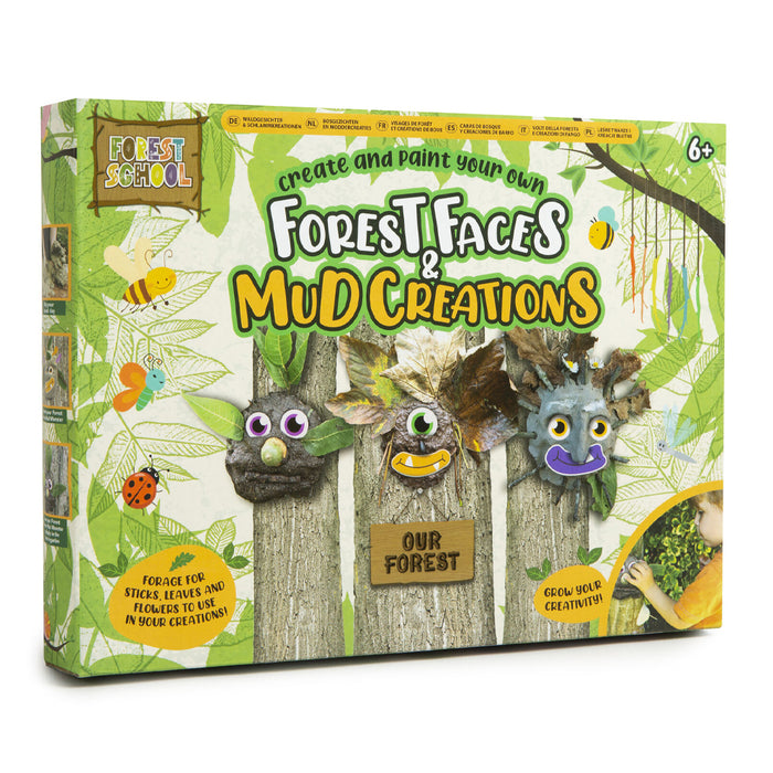 Forest School Create & Paint Your Own Forest Faces & Mud Creations Play Set