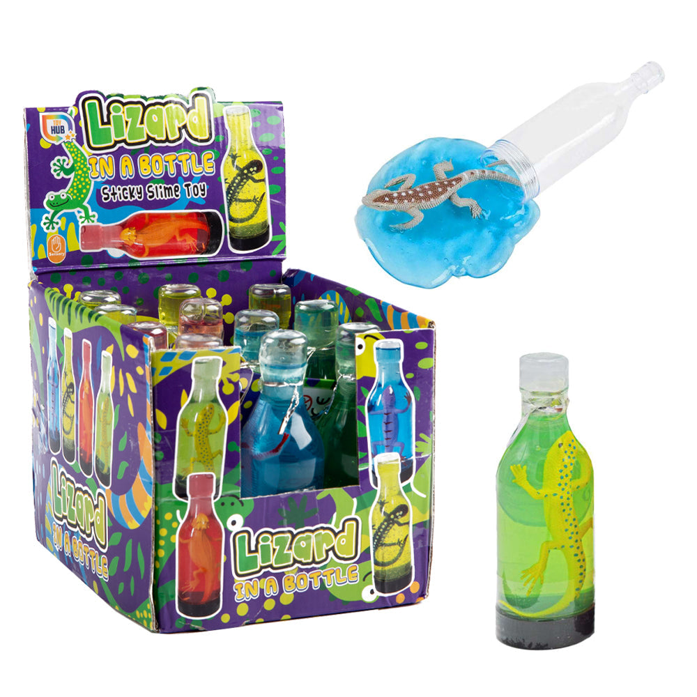 Lizard In A Bottle Sticky Slime Toy