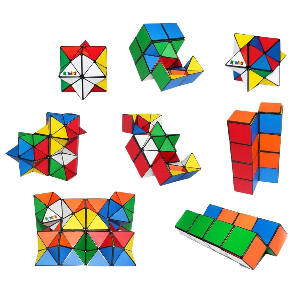 Rubiks Cube Magic Star Retro Puzzle 2pk Set