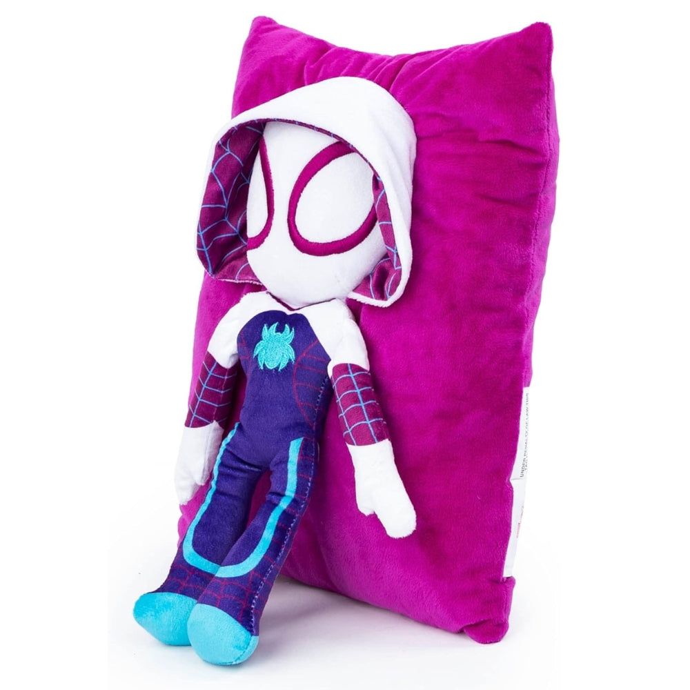 Marvel Spider-Man Spidey & His Amazing Friends Gwen Ghost Spider 3D Snuggle Pillow