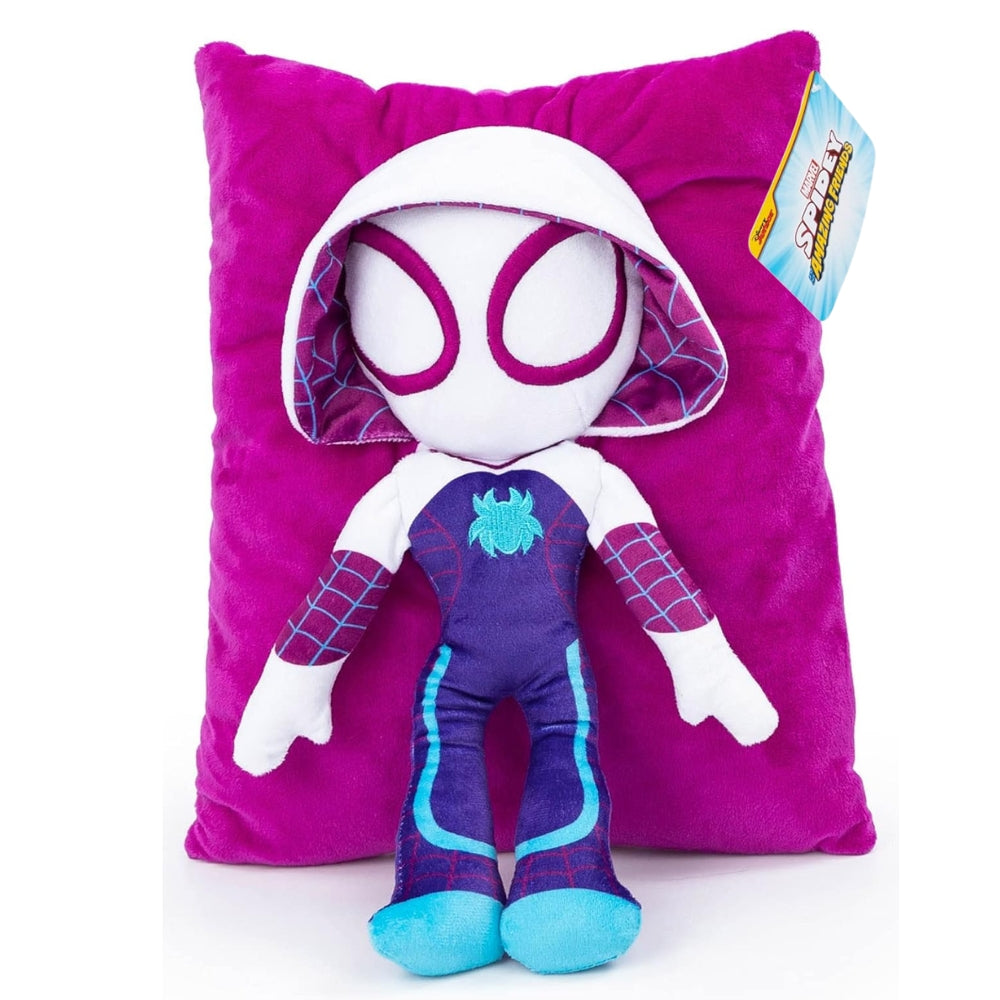 Marvel Spider-Man Spidey & His Amazing Friends Gwen Ghost Spider 3D Snuggle Pillow