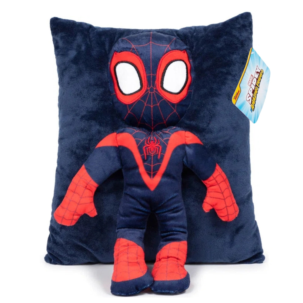 Marvel Spider-Man Spidey & His Amazing Friends Miles Morales 3D Snuggle Pillow