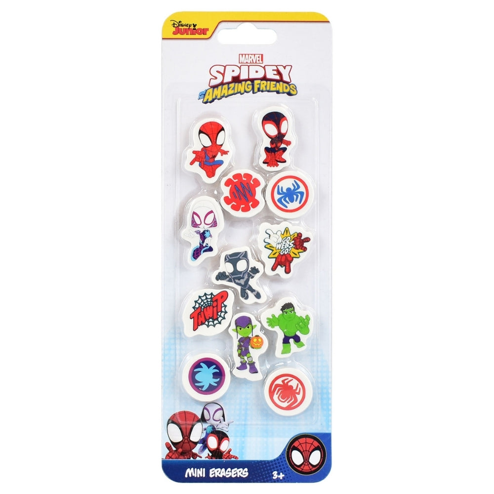 Marvel Spider-Man Spidey & Friends Mini Erasers 12pk