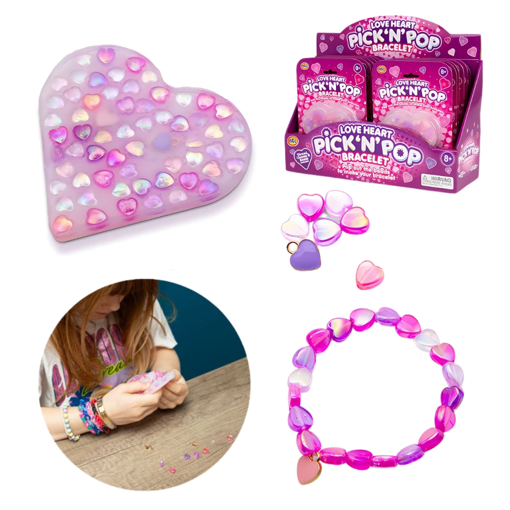 Pick 'n' Pop Love Heart Bracelet Fidget Sensory Toy