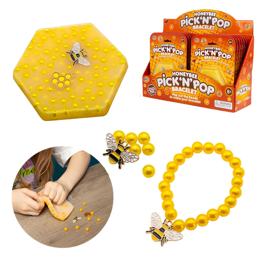 Pick 'n' Pop Honeybee Bracelet Fidget Sensory Toy