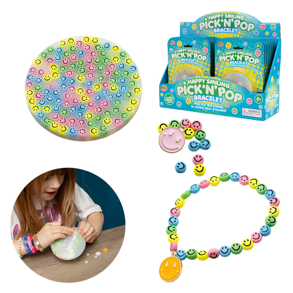 Pick 'n' Pop Happy Smiling Bracelet Fidget Sensory Toy