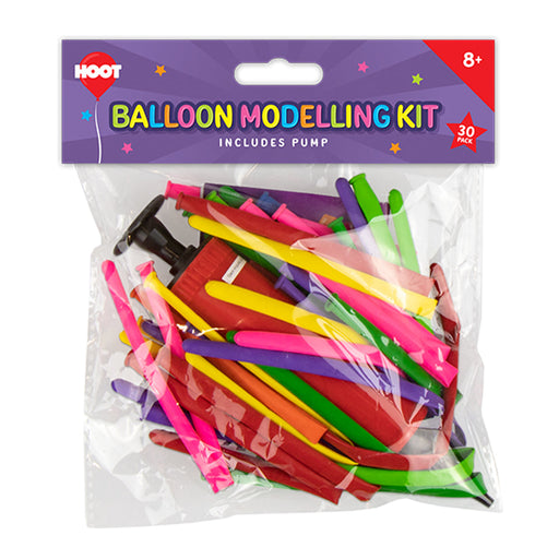 Balloon Modelling Kit With Pump 30pk