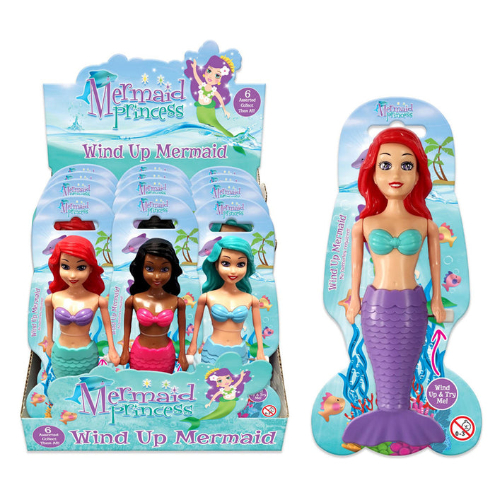Mermaid Princess Wind-Up Swimming Doll Toy