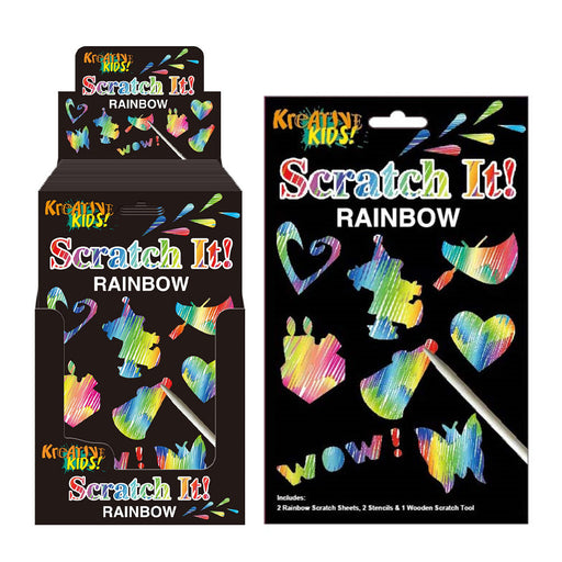 Kreative Kids Rainbow Scratch it Pack With 2 Sheets