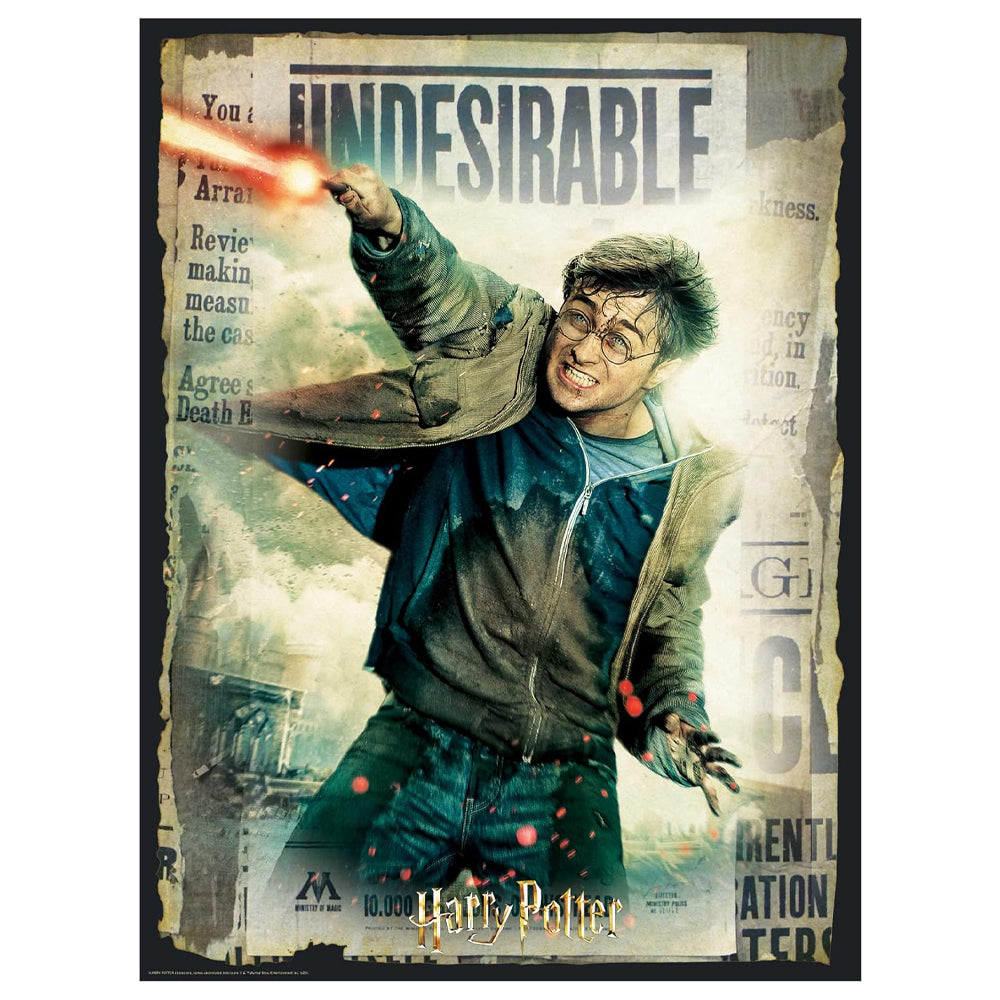 Harry Potter Wanted Poster Day To Night Scratch Off Jigsaw Puzzle 500pc