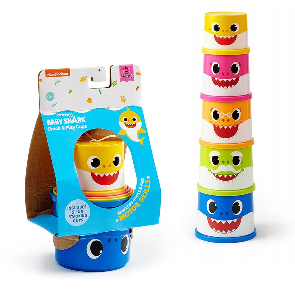 Baby Shark Stack & Play Cups Stacking Cups Play Set